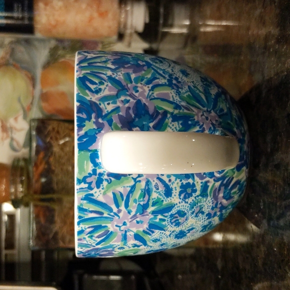 Lilly Pulitzer Lion Coffee Tea Mug Blue Purple Green - Picture 2 of 6